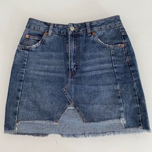 TopShop Moto Jean Skirt